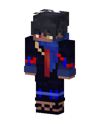 Crimson Scarf Ninja Minecraft skin