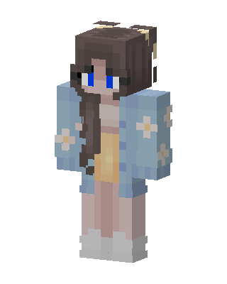 Daisy Cardigan skin, 3D preview