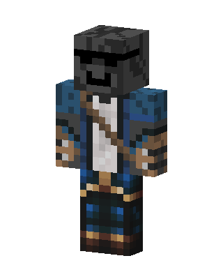 Blue Fighter Boy Minecraft skin