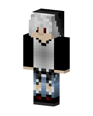 White Player Boy skin, 3D preview