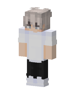 White Player Boy skin, 3D preview