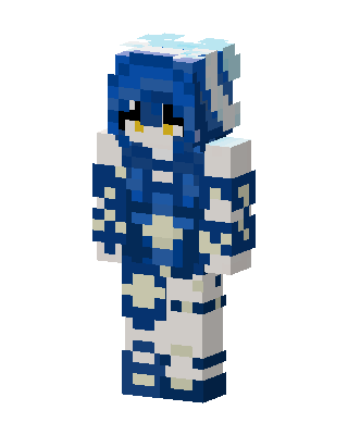 Blue Animal skin, 3D preview
