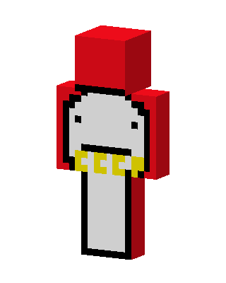 Red Hat Blob skin, 3D preview
