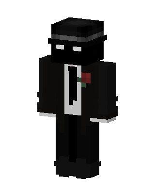 Black Suit Boy skin, 3D preview