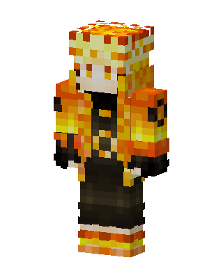 Flame Hoodie skin, 3D preview