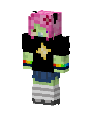 Black Pride Girl skin, 3D preview