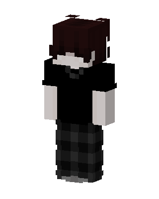 Plaid Goth Boy skin, 3D preview