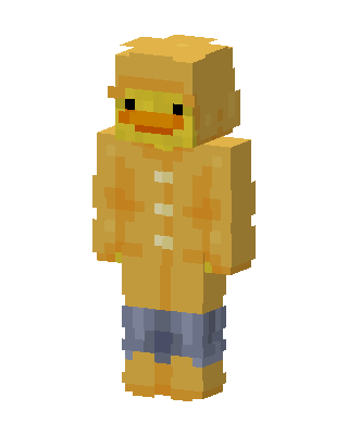 Duck Raincoat skin, 3D preview