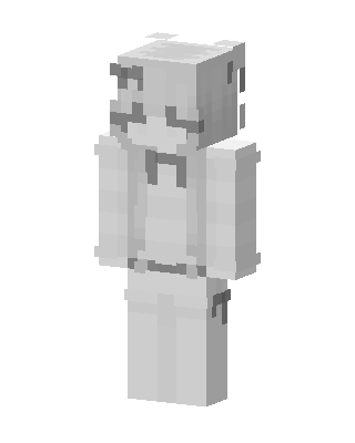Monochrome Bunny skin, 3D preview