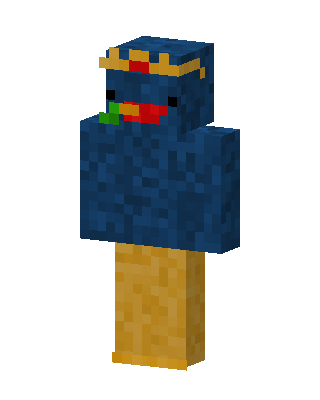 Royal Blue Bird skin, 3D preview