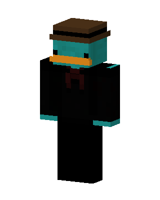 Perry The Platypus skin, 3D preview