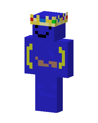 Blue With Crown Minecraft skin