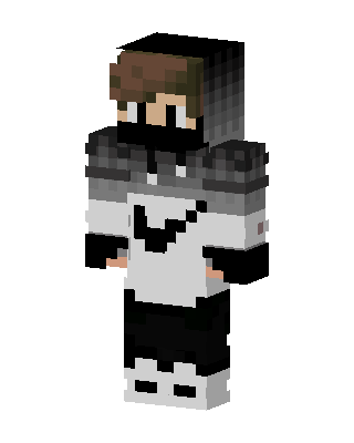 Masked Hoodie Boy skin, 3D preview