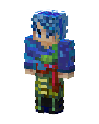 Blue Hero Boy Minecraft skin