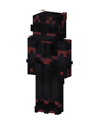 Black Ninja Boy skin, 3D preview