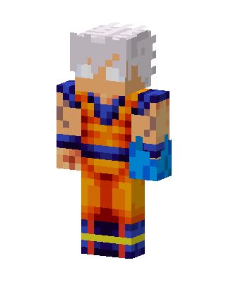 Ultra Instinct Goku skin, 3D preview