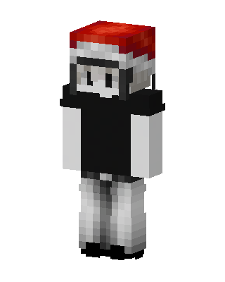 Grayscale Santa Minecraft skin