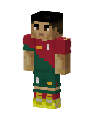 Portugal Soccer Player skin, 3D preview
