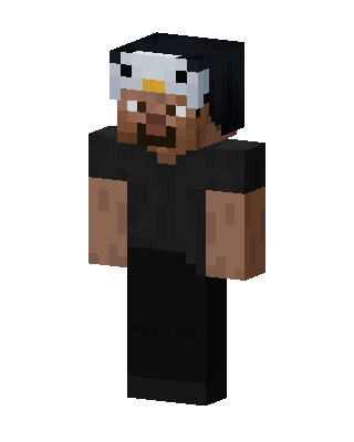 Penguin Hood Guy skin, 3D preview