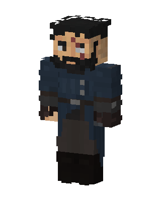 Scarred Captain skin, 3D preview