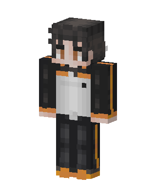 Orange Trim Hoodie Minecraft skin