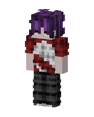 Purple Player Girl skin, 3D preview