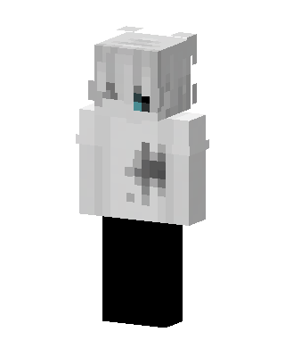 Ashen Hoodie Boy skin, 3D preview