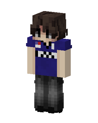 Casual Hoodie Boy skin, 3D preview