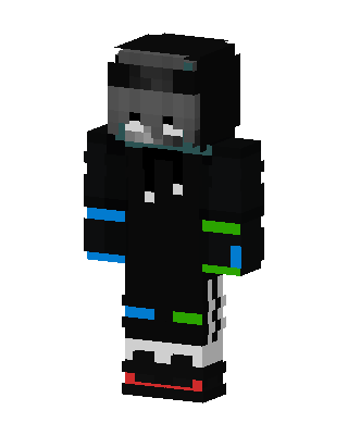 Neon Hoodie skin, 3D preview
