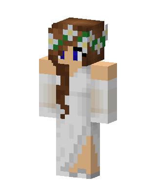 Flower Crown Bride skin, 3D preview