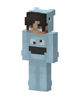Blue Mob Boy skin, 3D preview