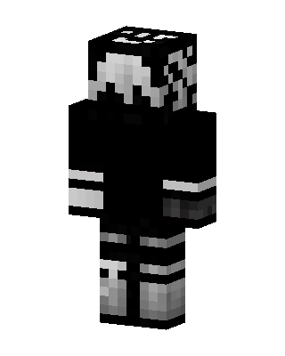 Monochrome Hoodie skin, 3D preview