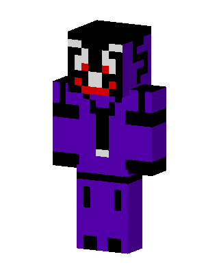 Purple Gamer Boy skin, 3D preview