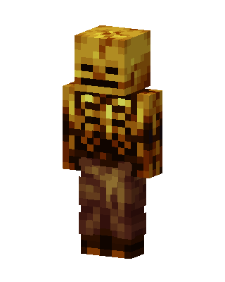 Pumpkin Skeleton skin, 3D preview