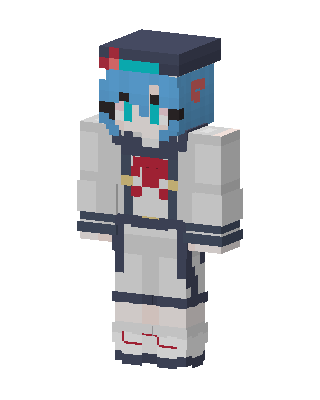 White Anime Girl Minecraft skin