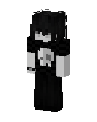 Monochrome Emo skin, 3D preview