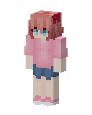 Sayori skin, 3D preview