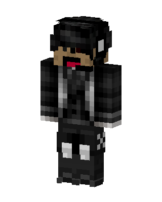 Black Emo Boy Minecraft goth skin