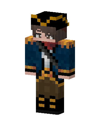 Pirate Captain skin, 3D preview