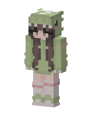 Green Animal Girl Minecraft skin