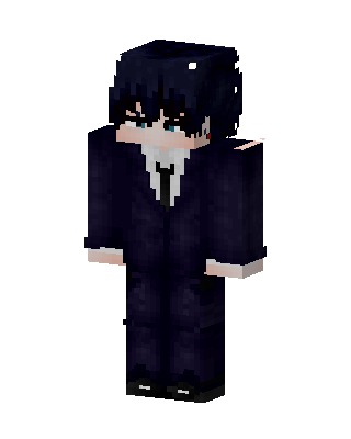 Black Suit Boy Minecraft skin