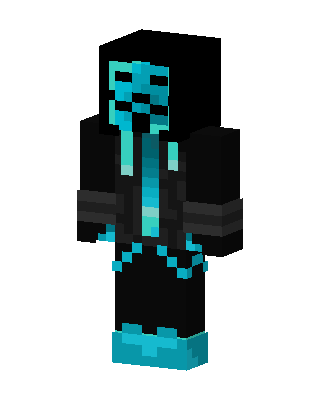 Cyan Creeper Hoodie Minecraft skin