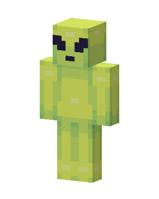 Green Alien skin, 3D preview