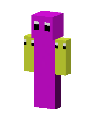 Magenta Blob skin, 3D preview