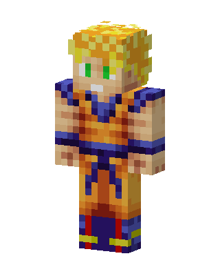 Super Saiyan Goku Minecraft skin
