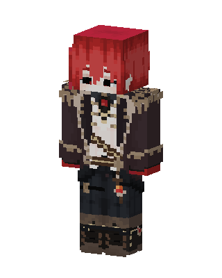 Crimson Gothic Rogue skin, 3D preview