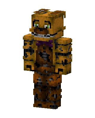 Withered Golden Freddy Minecraft skin