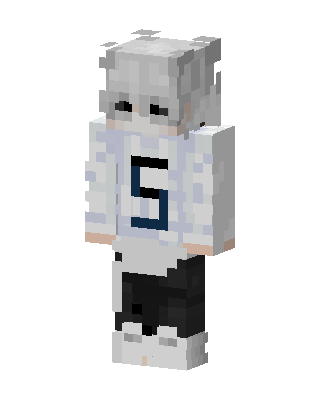 White Athlete Boy skin, 3D preview