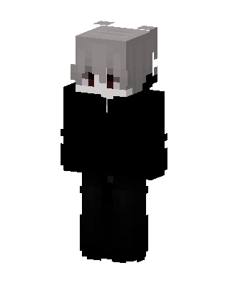 Silver Hair Suit skin, 3D preview