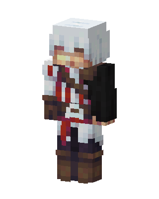 White Hero Boy skin, 3D preview